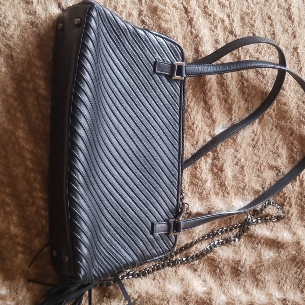 St.John knits Black  Italian leather purse - Picture 2 of 8